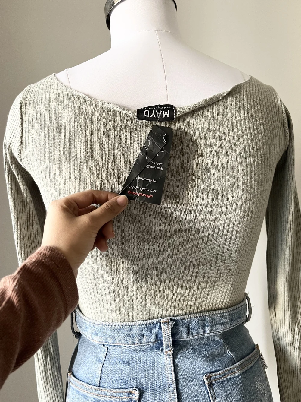 Mint green crop top 