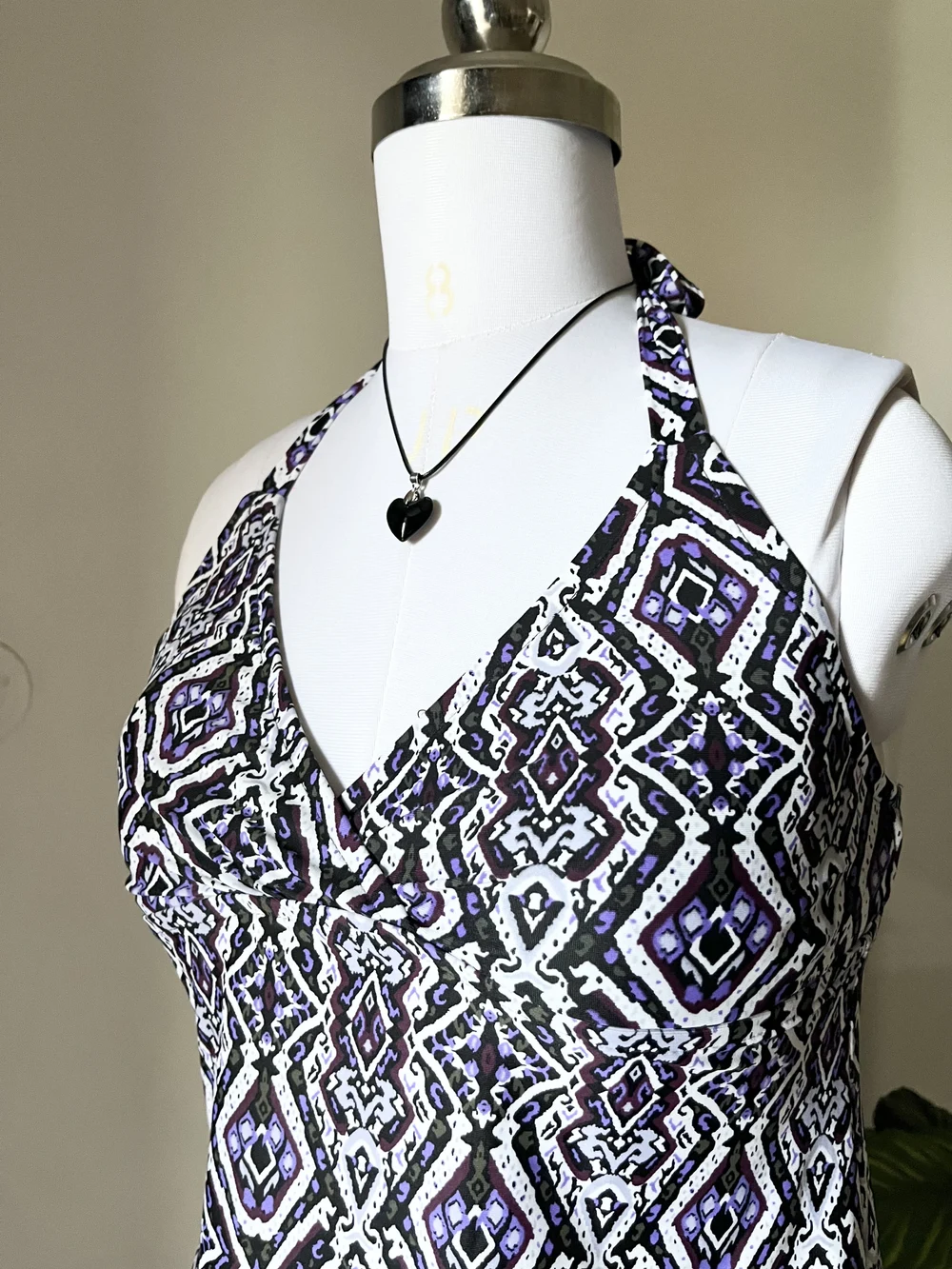 y2k Halter neck padded top 