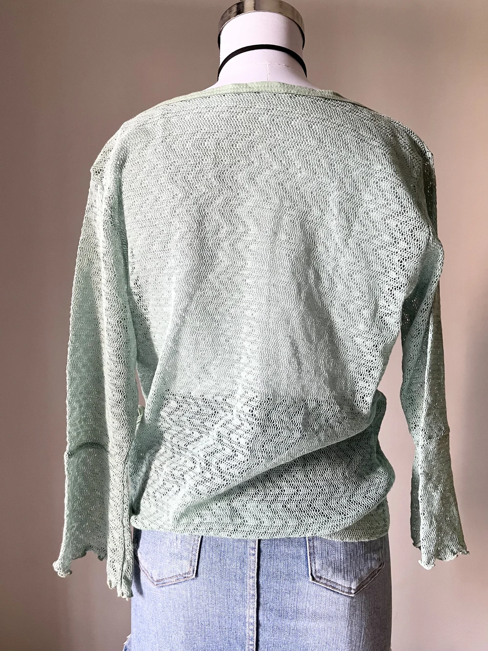 Green wrap top 