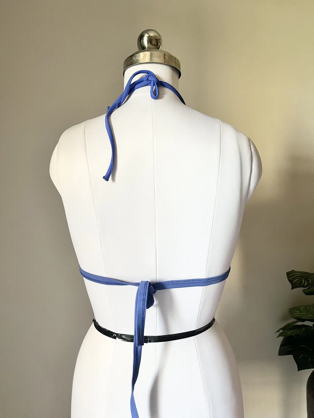 Blue Tiered Bikini top 