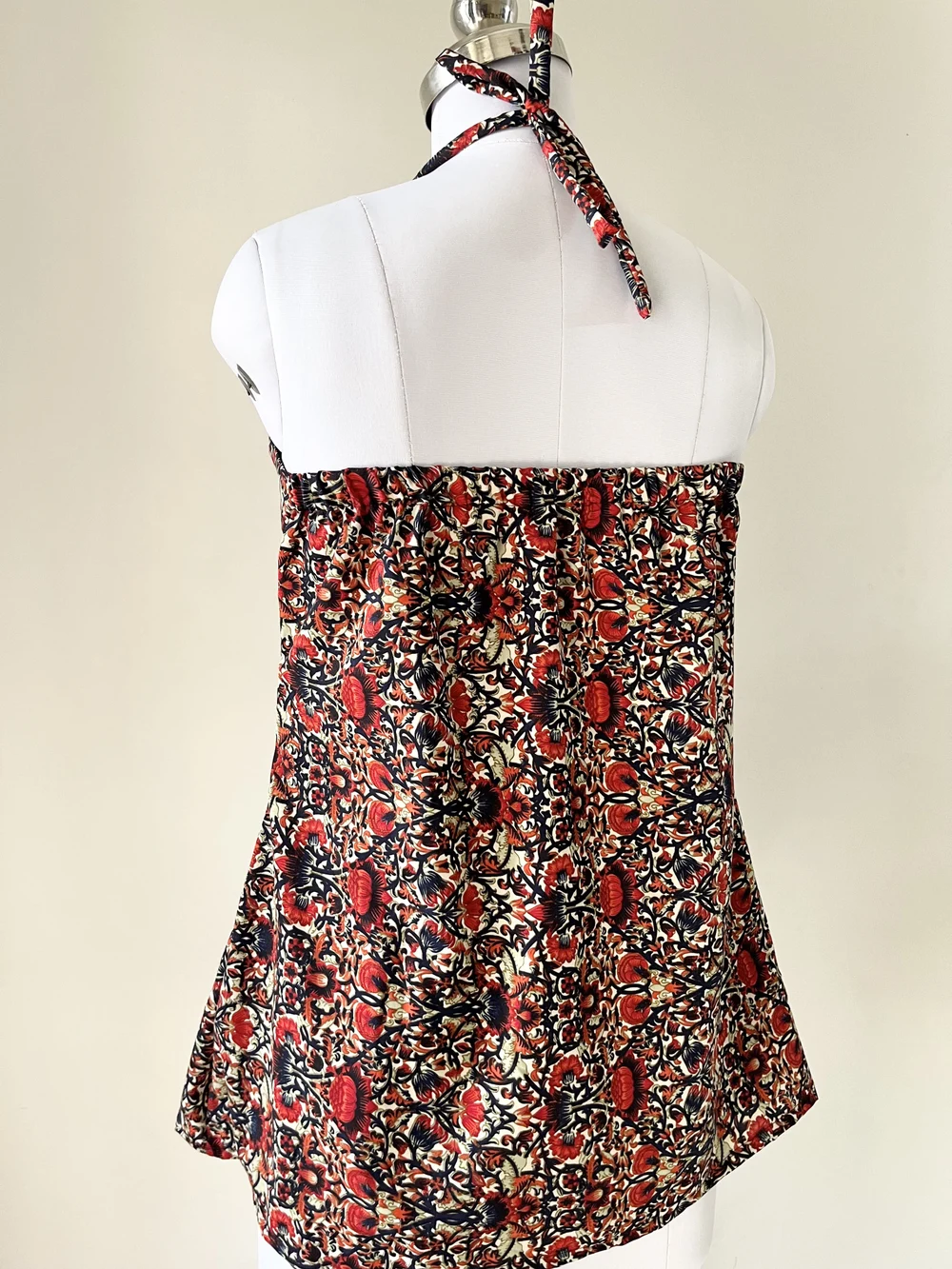 Floral halterneck short kurti