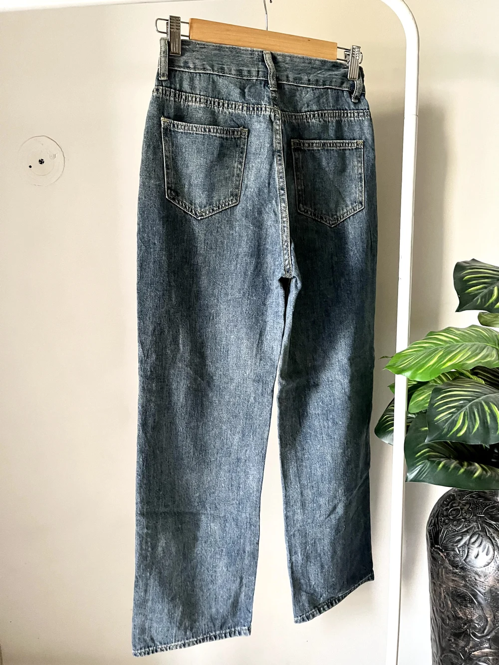 Blue highwaist Straightfit  Denim 