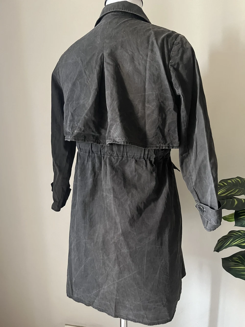 Black cape style dress 