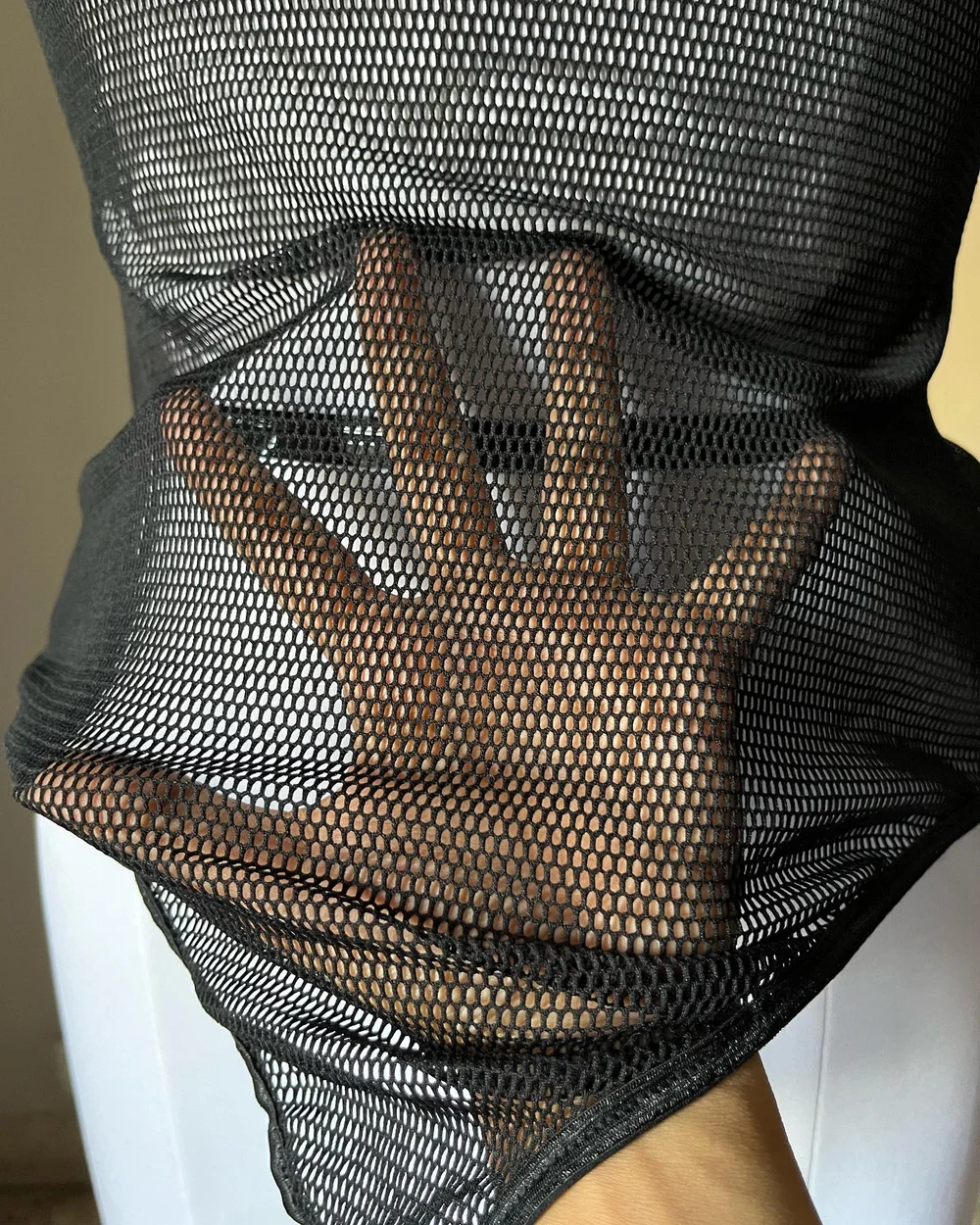 Net sheer bodysuit 🥵🥵