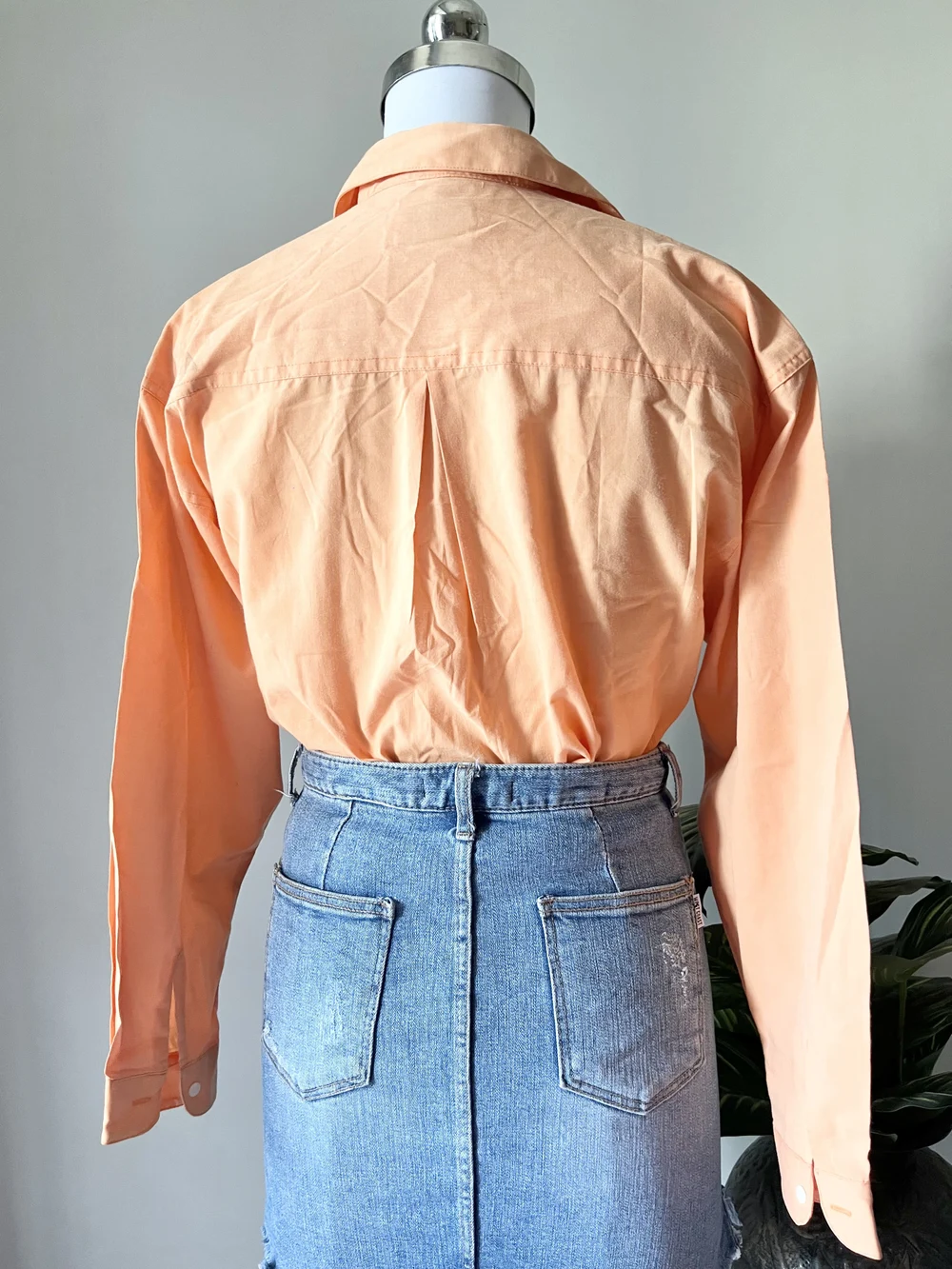 Orange cotton shirt