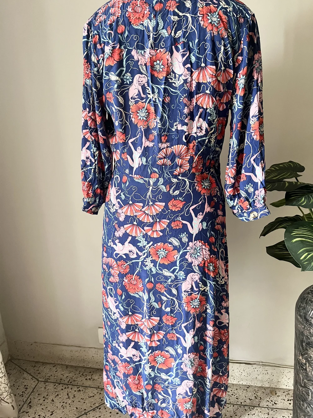 Floral wrap dress 