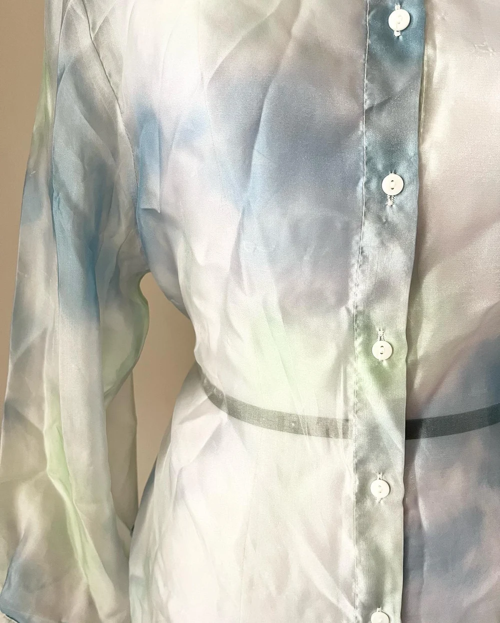 Tie-dye Organza shirt 