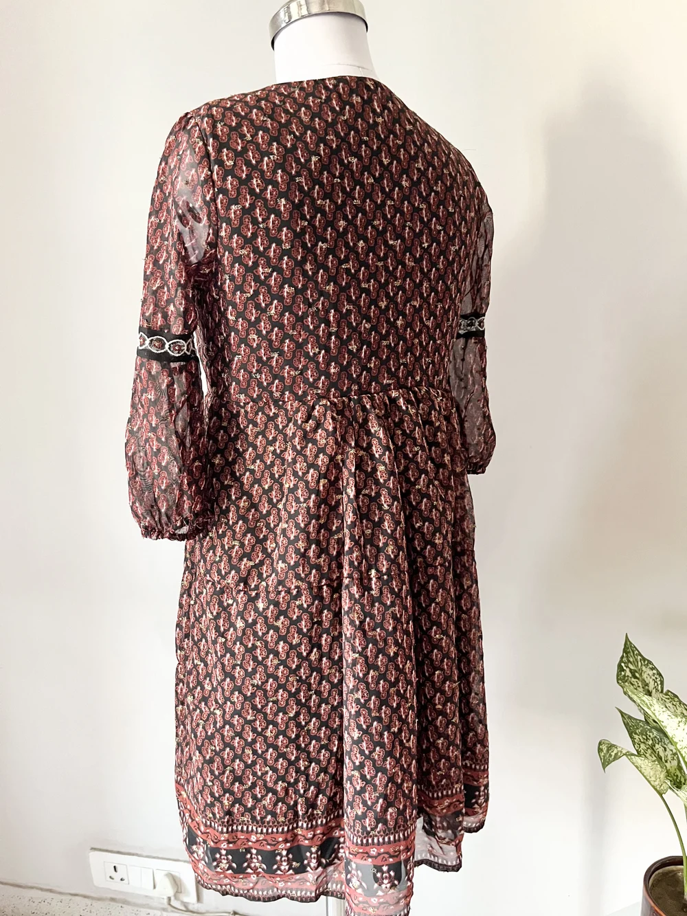 Boho aztec print dress