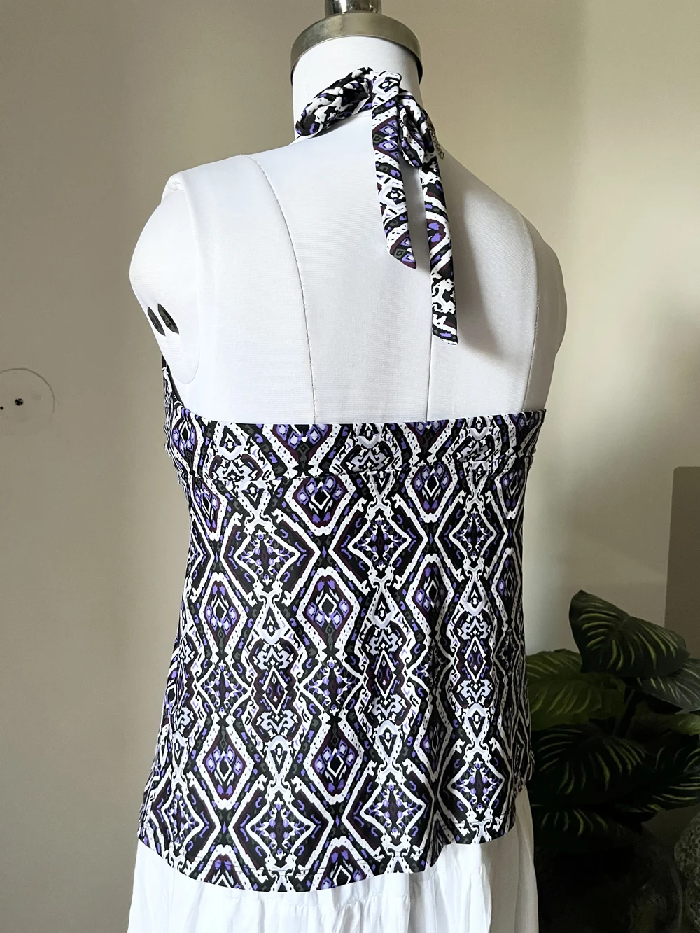 y2k Halter neck padded top 