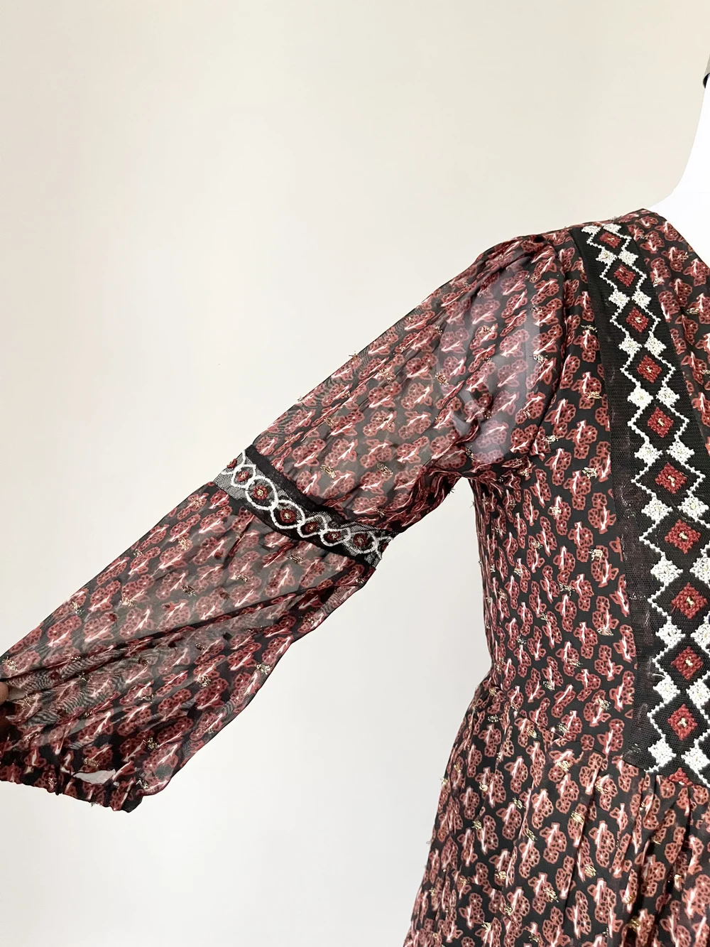 Boho aztec print dress